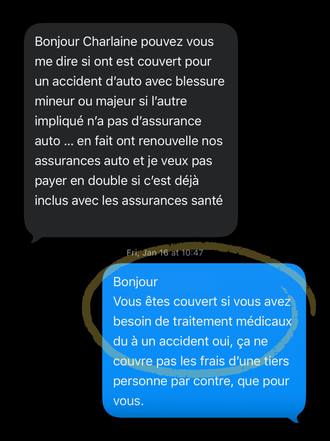 Couverture accident