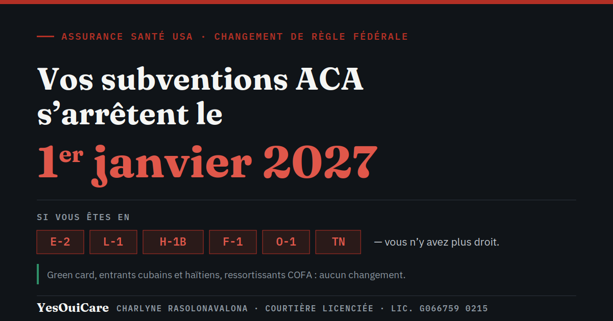 Assurance santé USA 2027 : quel plan selon votre visa ?
